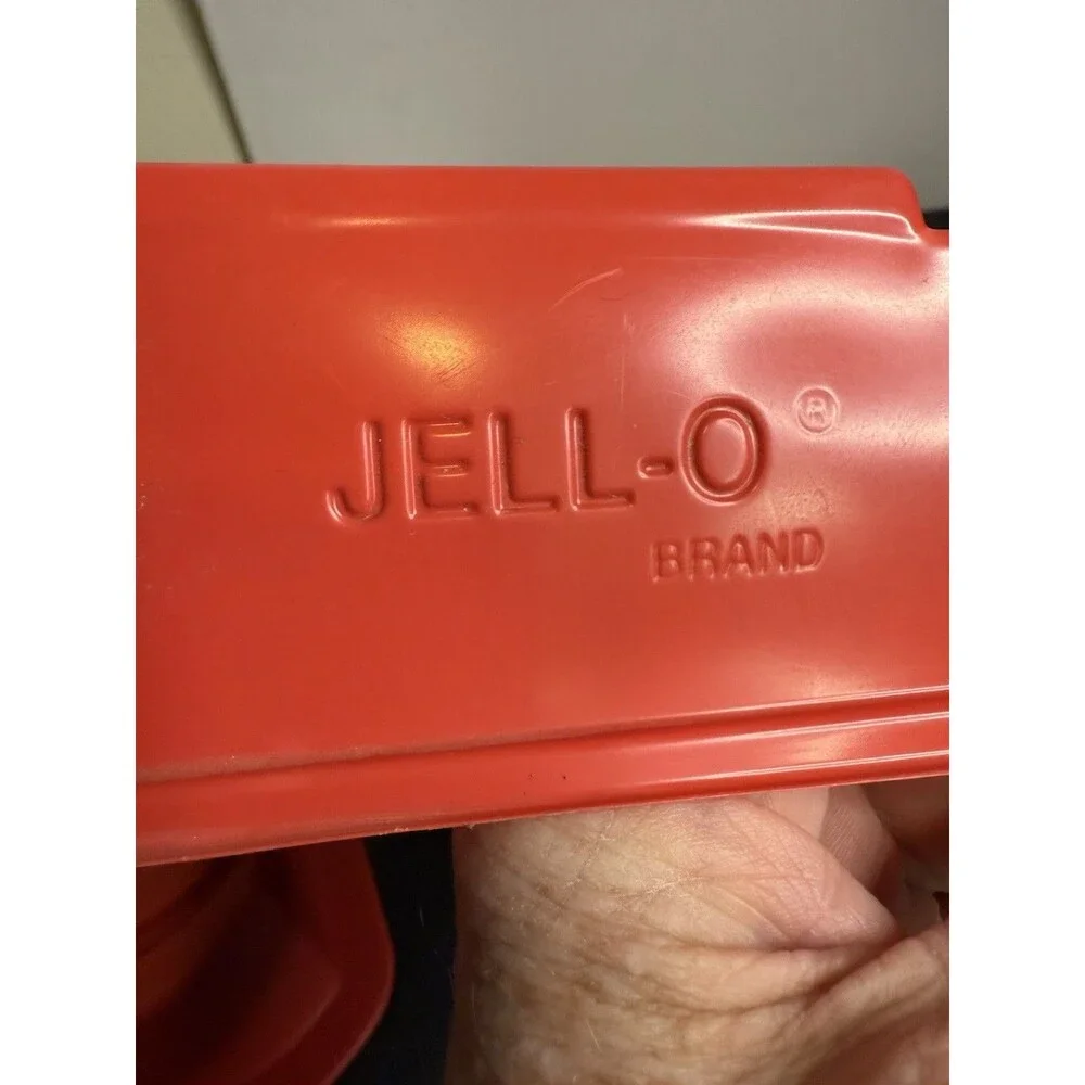 Two (2) VTG 2000 American Flag Red JELLO Mold Pans Jell-O